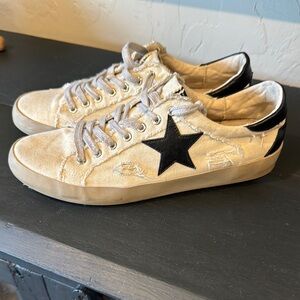 ShuShop Canvas Sneakers with Black Accents